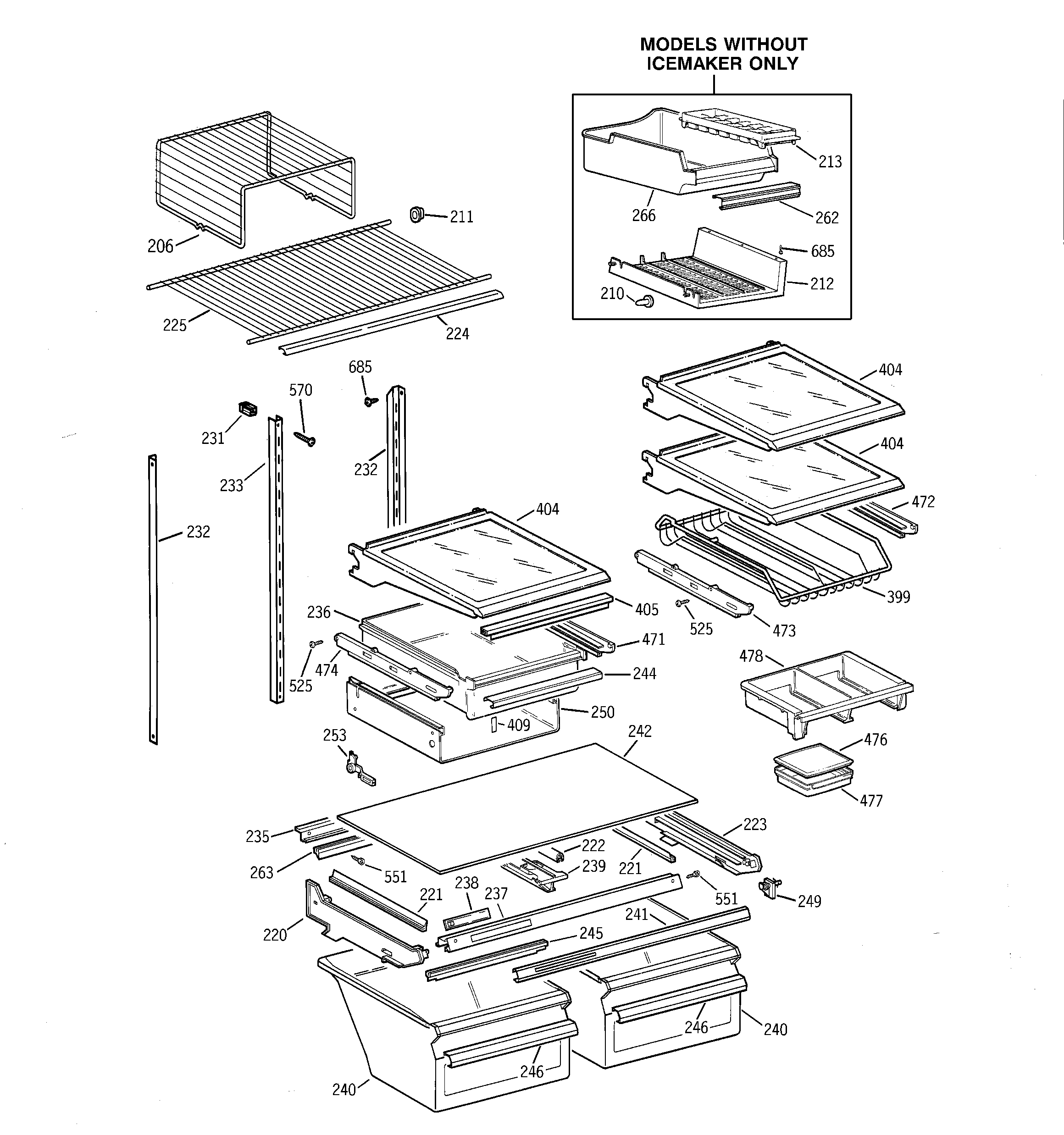 Shelf parts