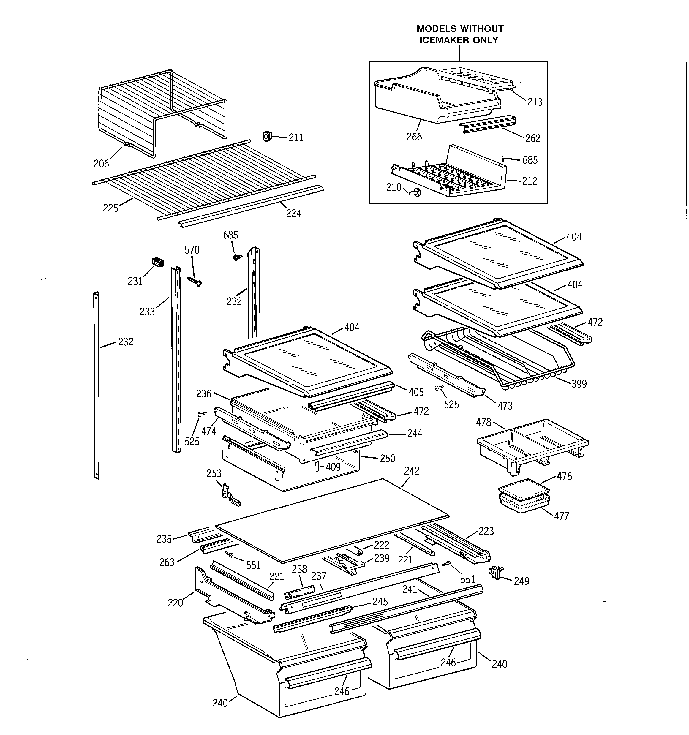 Shelf parts