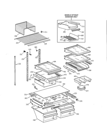 Shelf parts