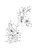 Motor-pump and spray arm assembly