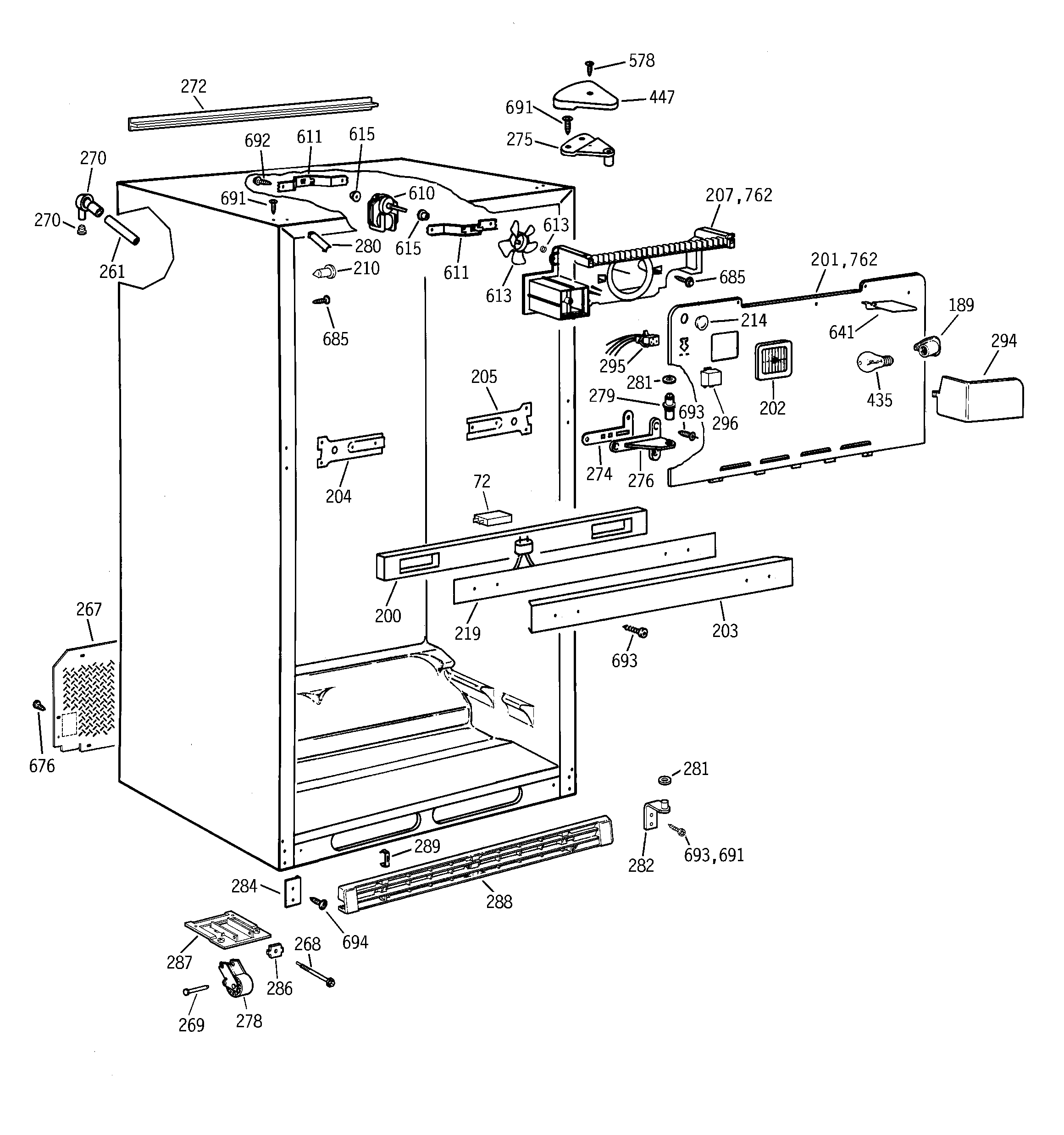 Cabinet parts