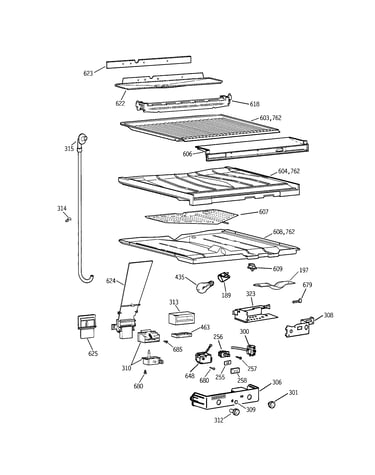 Compartment separator parts