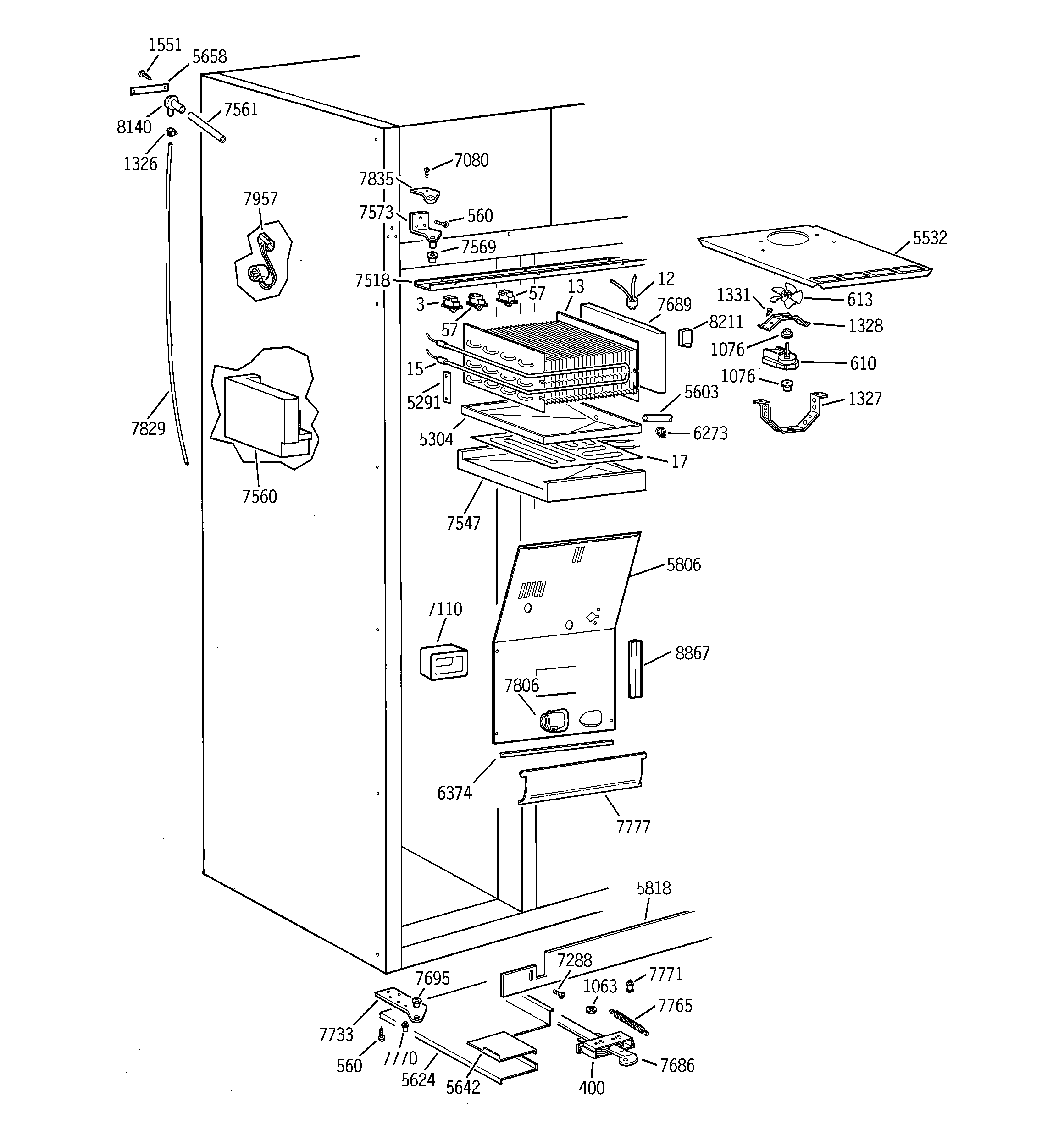 Freezer section