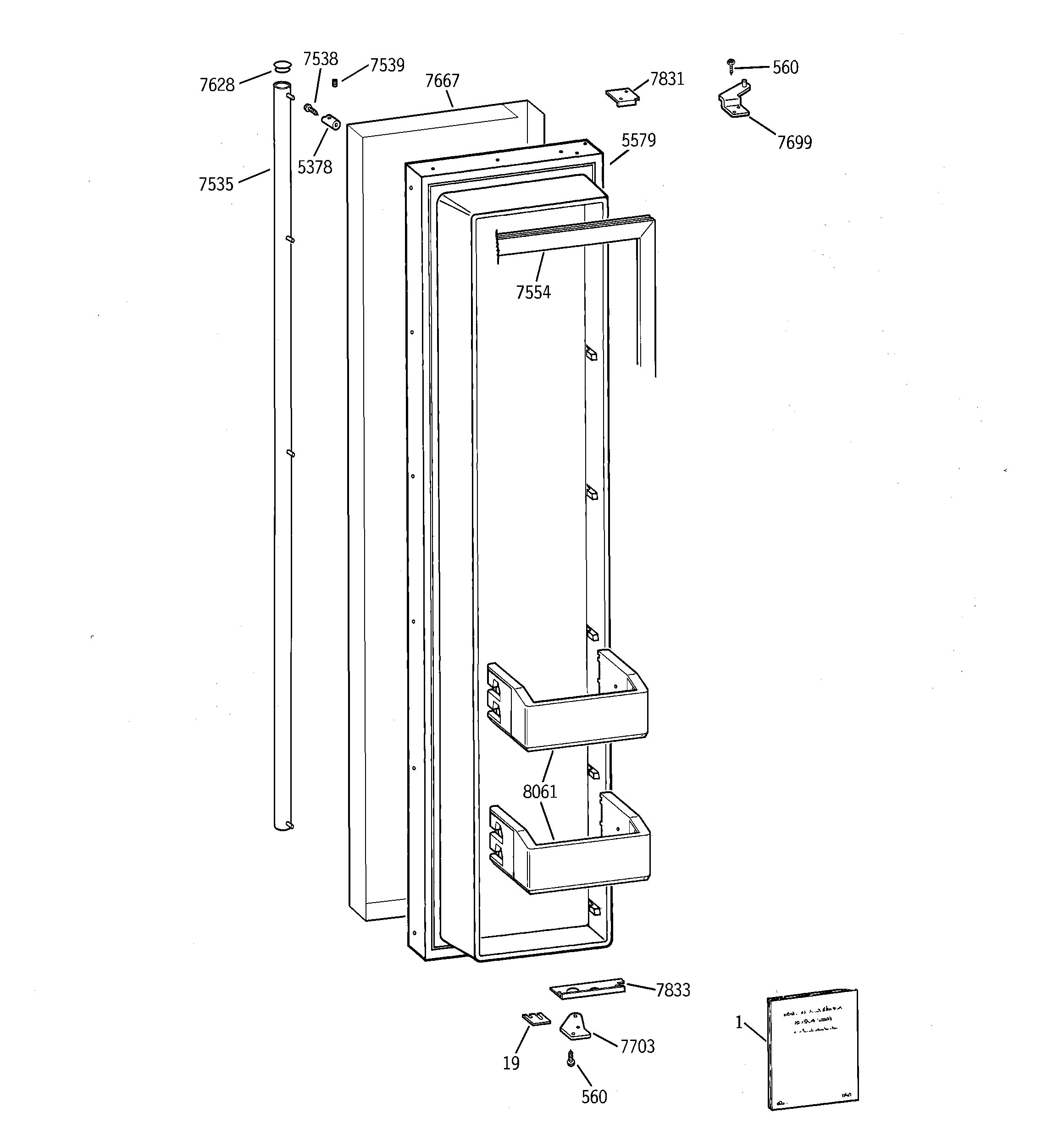 Freezer door
