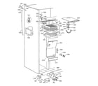 GE ZISS42NAASS freezer section diagram