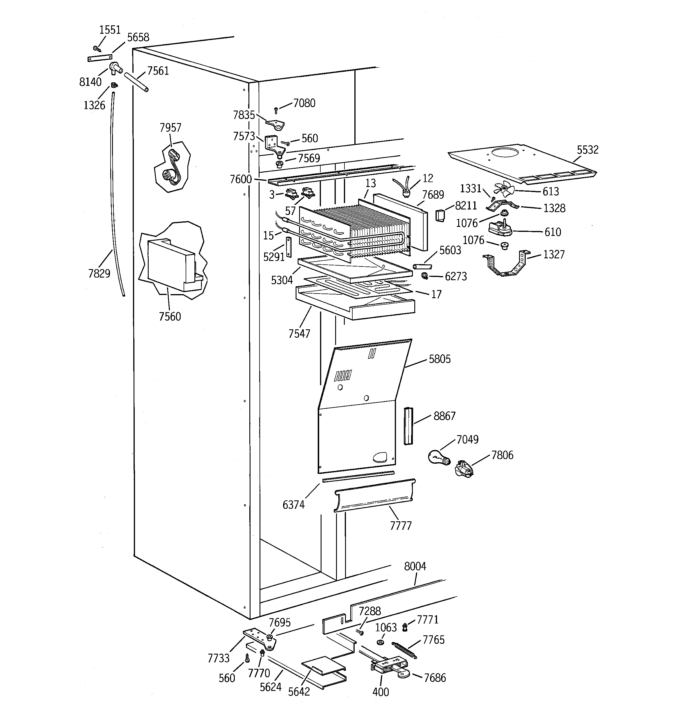 Freezer section