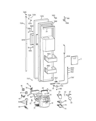 Freezer door