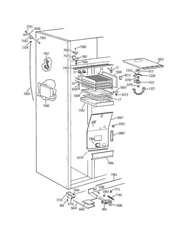 Freezer section