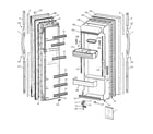 GE TFG25PABBWW doors diagram