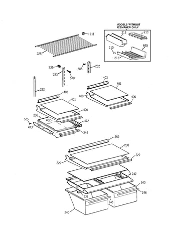 Shelf parts