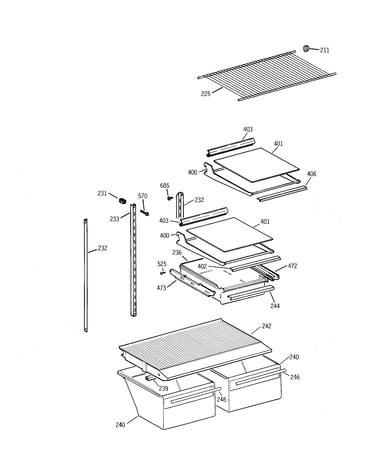 Shelf parts