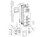 GE TFJ22PRBBAA freezer door diagram