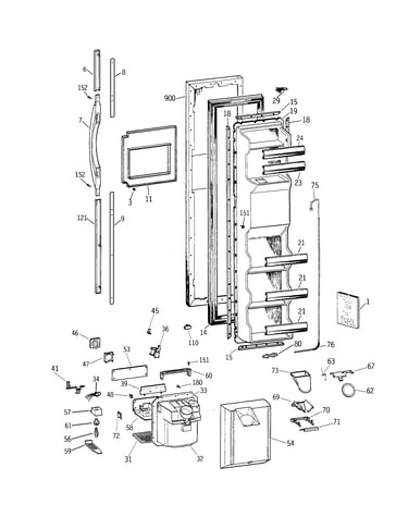 Freezer door