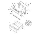 GE JBP21WA1 door & drawer parts diagram