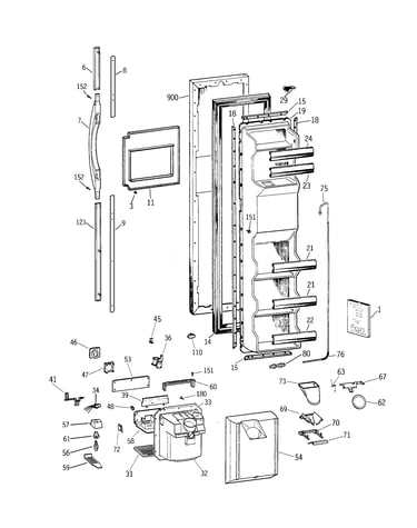 Freezer door