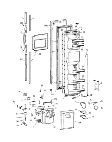 Freezer door