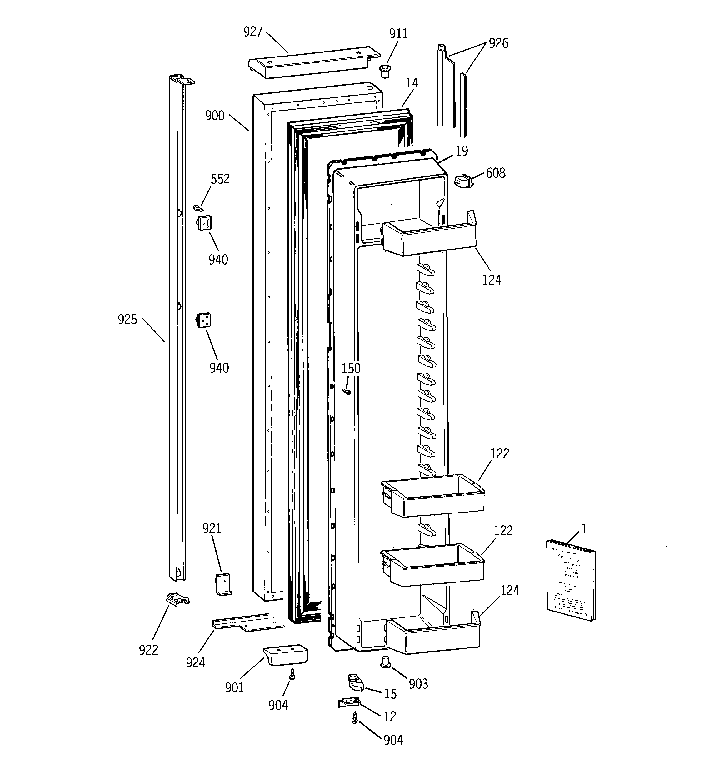 Freezer door
