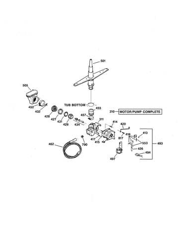 Motor-pump mechanism