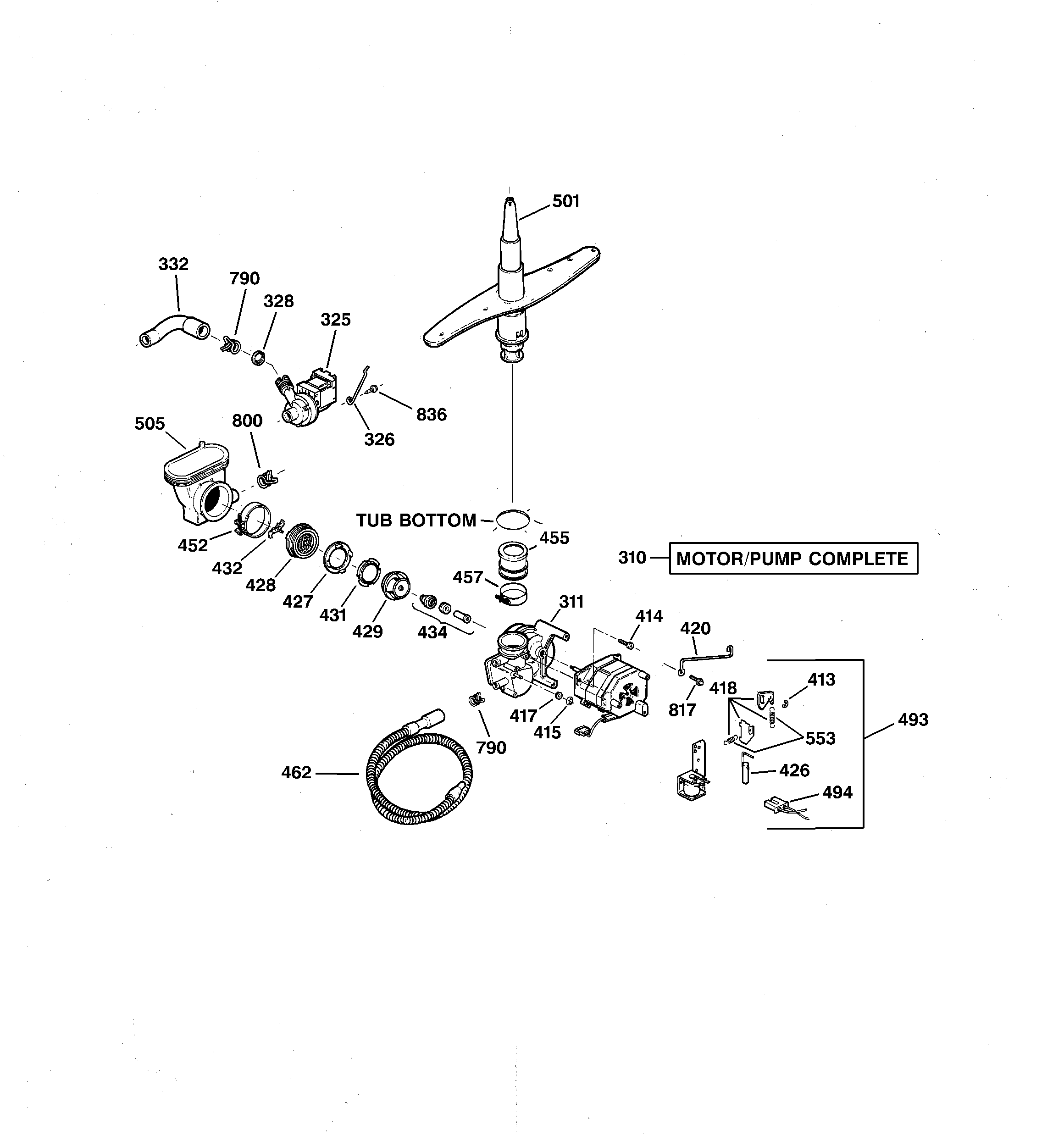 Motor-pump mechanism