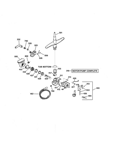 Motor-pump mechanism