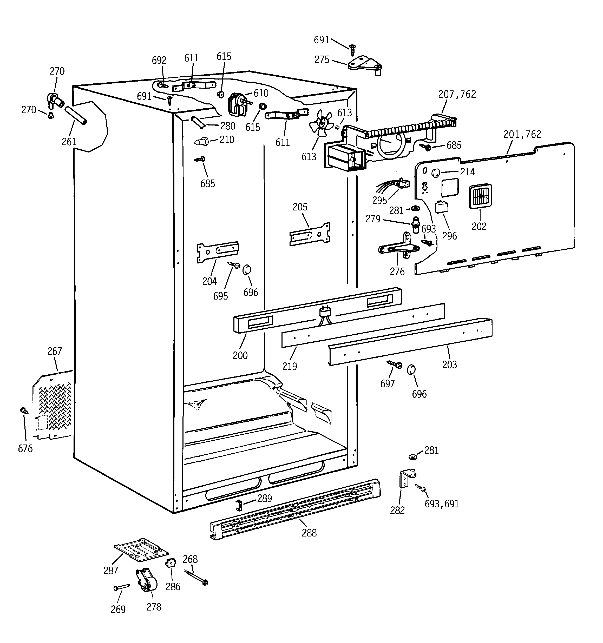 Cabinet parts