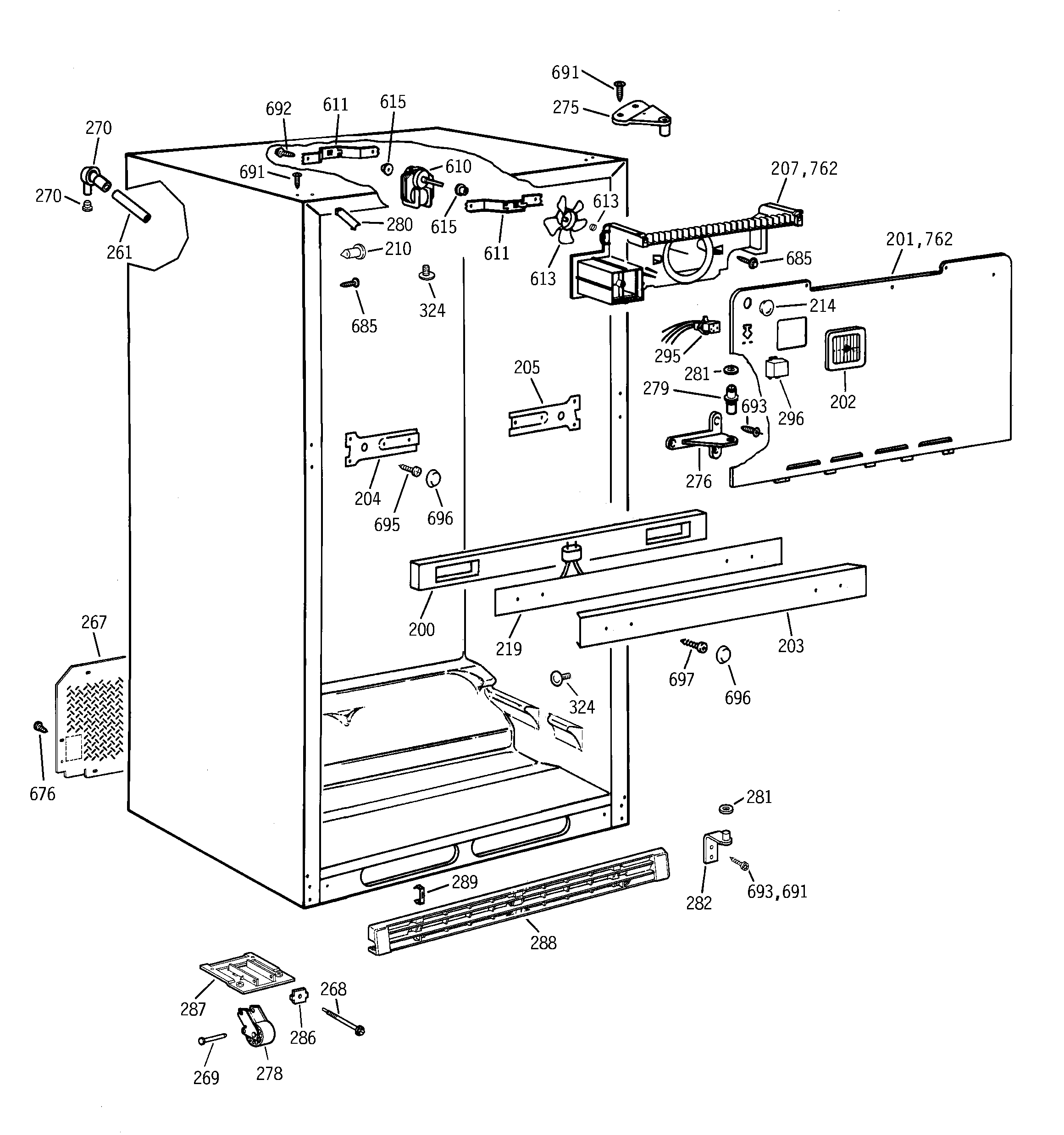 Cabinet parts