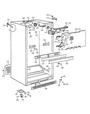 Cabinet parts