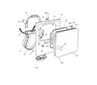 GE DCXR453GV0AA front panel & door diagram