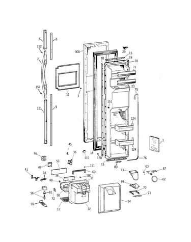 Freezer door