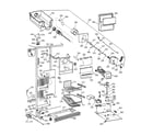 GE TPG21KRBCWH freezer section diagram