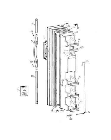 Freezer door