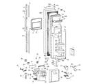 GE TPX24PRBCWW freezer door diagram