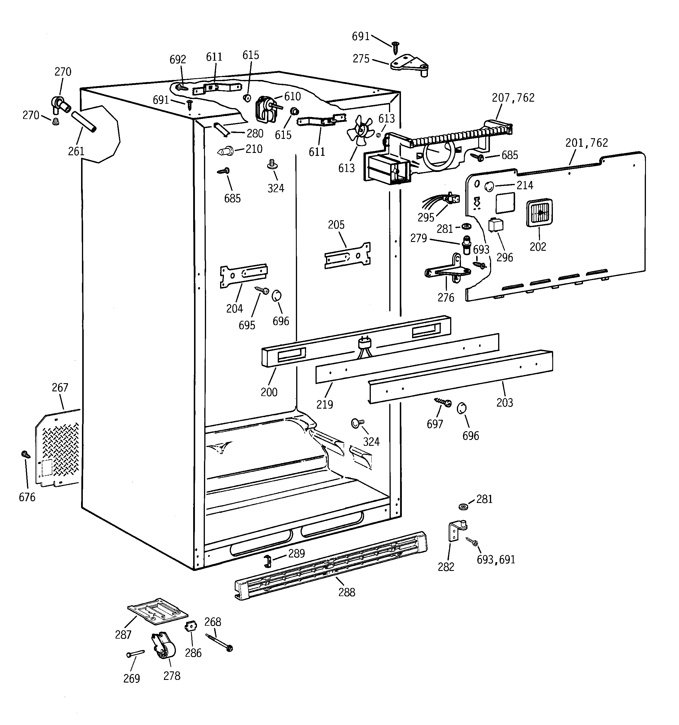 Cabinet parts