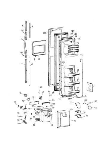 Freezer door