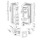 GE TFT25JWBCWW doors diagram