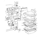 GE TFT25JWBCWW fresh food section diagram