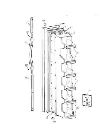 Freezer door