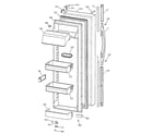 GE TFK30PRBCAA fresh food door diagram