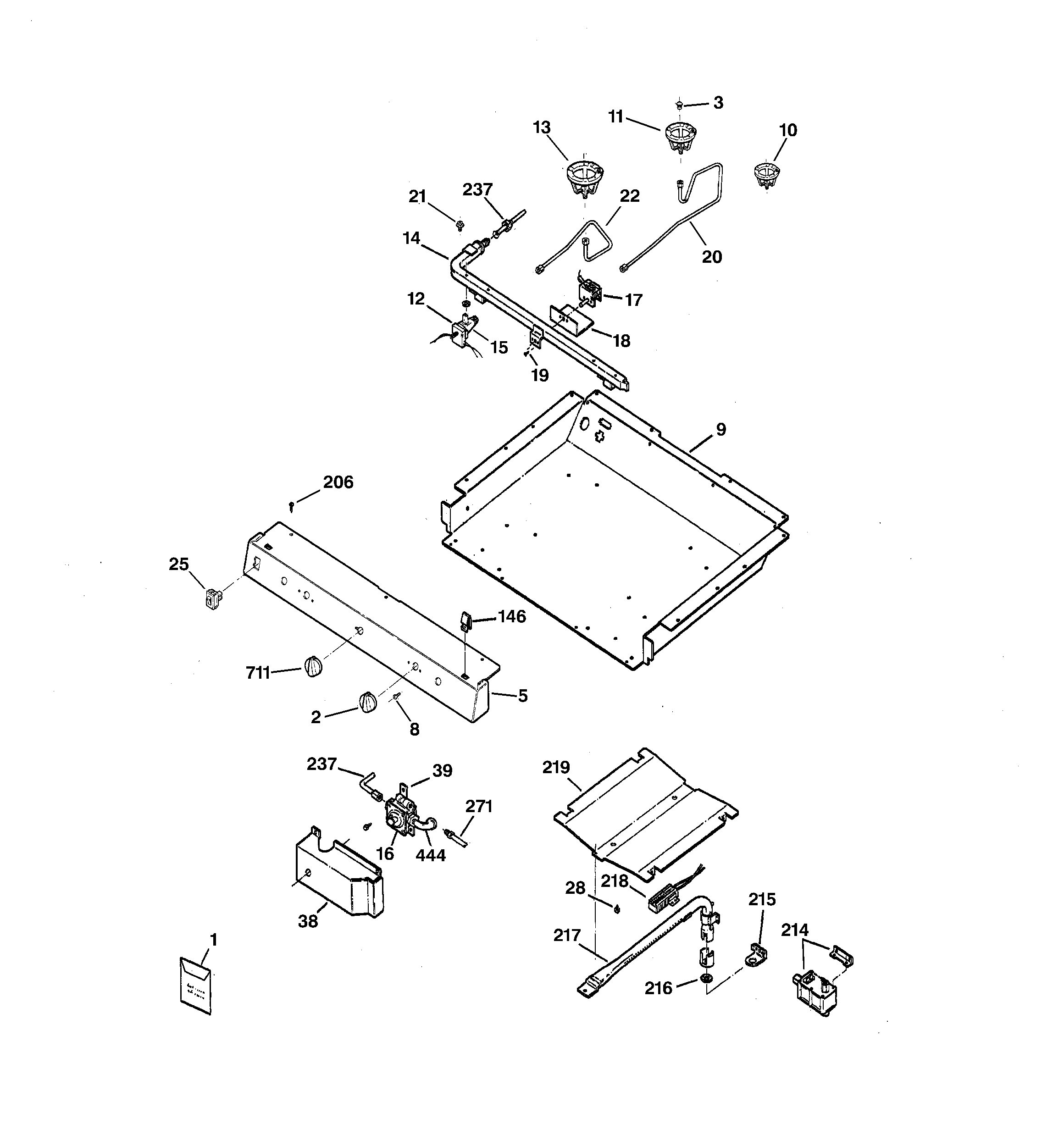 Gas & burner parts