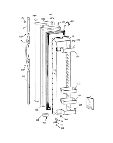 Freezer door