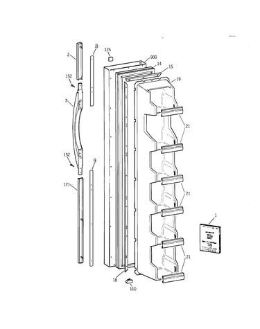 Freezer door