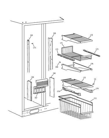 Freezer shelves