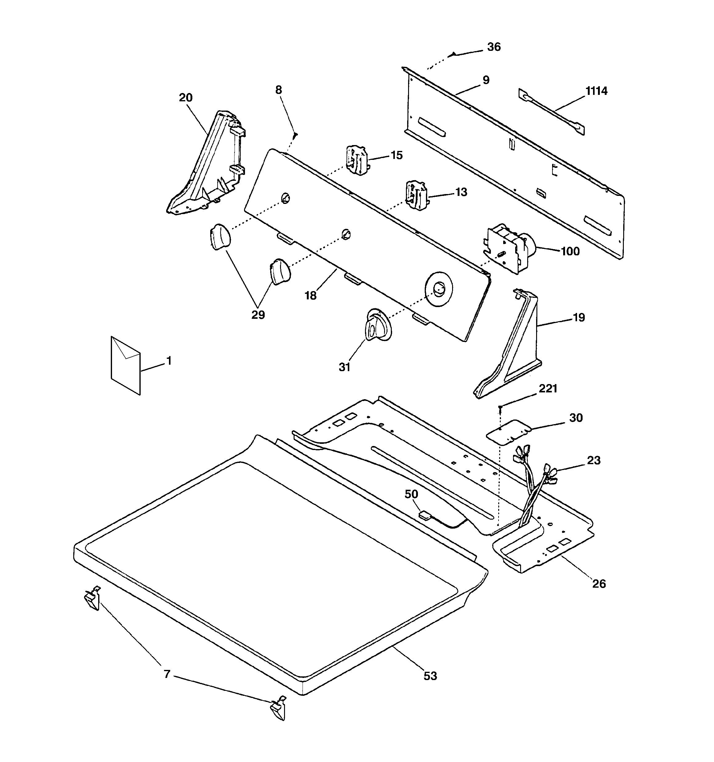 CONTROLS & TOP PANEL