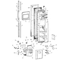 GE TFT27PRBCAA freezer door diagram