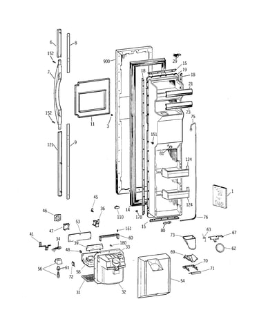 Freezer door