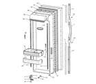 GE TFT27PRBCAA fresh food door diagram