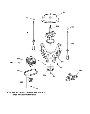 Suspension, pump & drive components