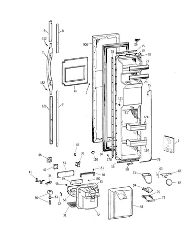 Freezer door