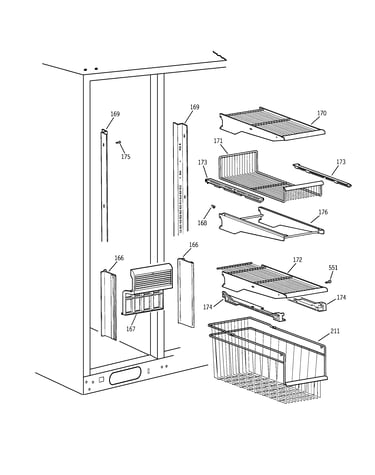 Freezer shelves