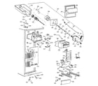 GE TPX24PBBEAA freezer section diagram